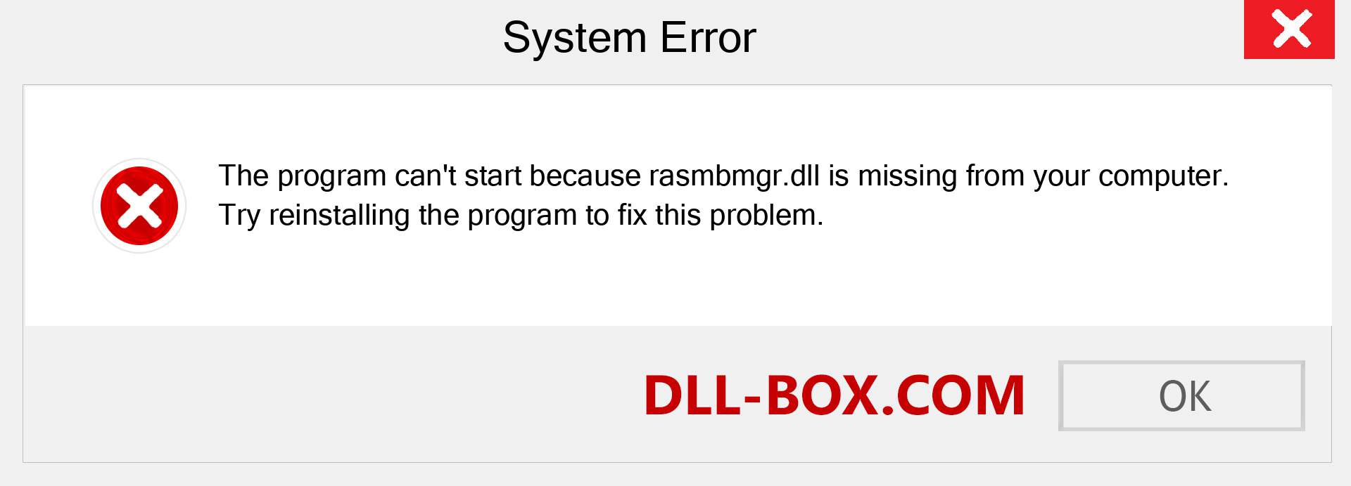  rasmbmgr.dll file is missing?. Download for Windows 7, 8, 10 - Fix  rasmbmgr dll Missing Error on Windows, photos, images
