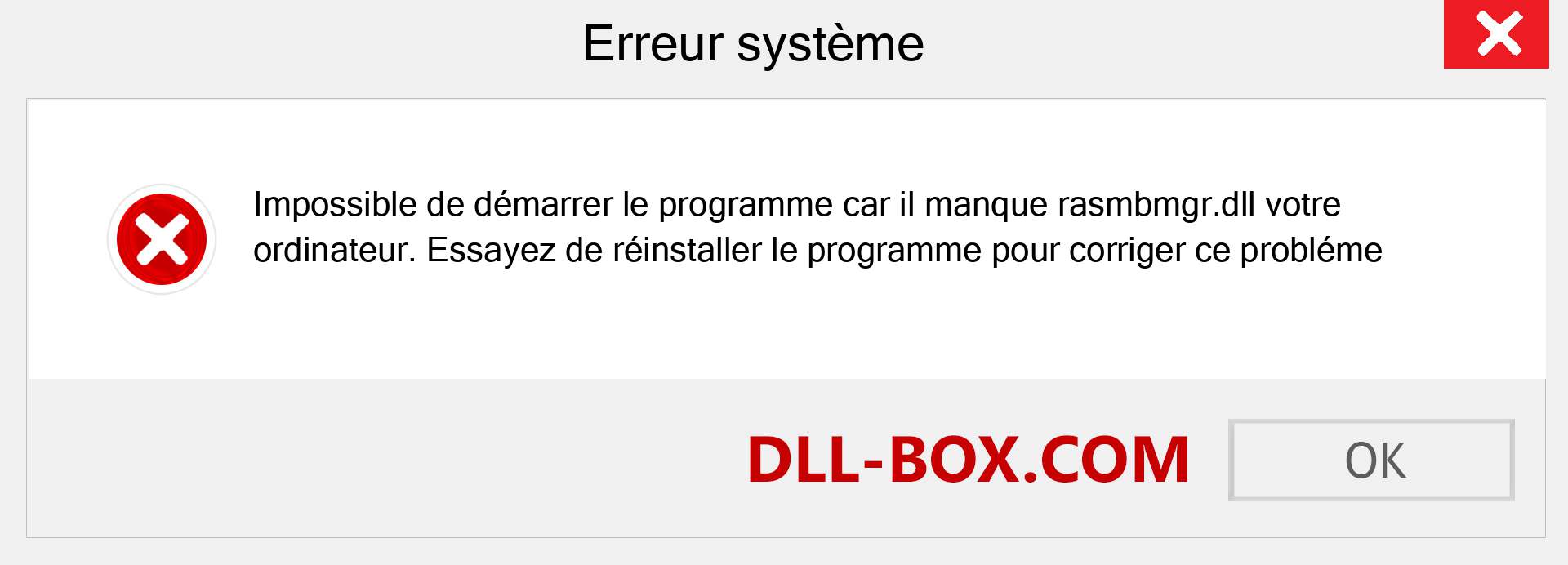 Le fichier rasmbmgr.dll est manquant ?. Télécharger pour Windows 7, 8, 10 - Correction de l'erreur manquante rasmbmgr dll sur Windows, photos, images